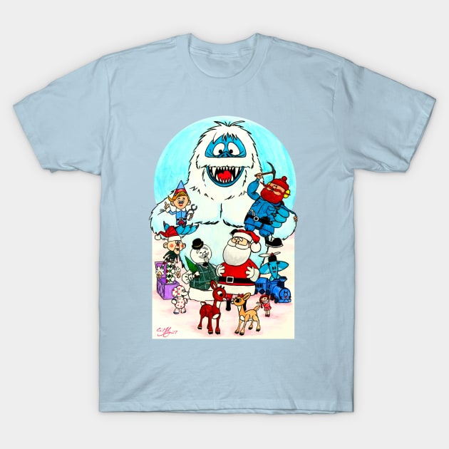 Rudolph Family Portrait T-Shirt by CraigMahoney